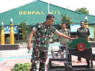 Denpal V/1 Madiun Ciptakan Mesin Pencacah Pakan Ternak Berkemampuan Tinggi