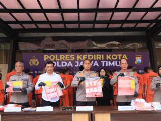 Selama Dua Bulan, Polres Kediri Kota Ungkap Belasan Kasus Narkoba dan Puluhan Tersangka