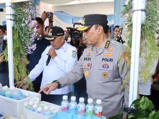 Bantu Tekan Inflasi, Polri Gelar Pasar Murah di Malang