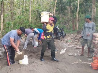 Masuk Hari Ke-24 Pelaksanaan TMMD - 125 Kodim 0814/Jombang, Seluruh Pekerjaan Dikebut