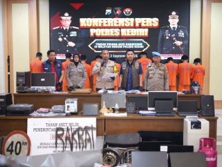 Polres Kediri Tetapkan 28 Tersangka Pengrusakan dan Penjarahan Saat Demo 14 Diantaranya Anak Dibawah Umur