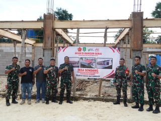 Danrem 084/Bhaskara Jaya Tinjau Lokasi Pembangunan Gerai Koperasi Desa di Sumenep