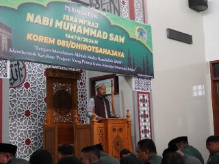 Peringatan Isra Mikraj, Korem 081/DSJ Perkuat Iman dan Semangat Pengabdian