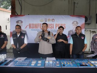 Polres Mojokerto Kota Amankan Barang Bukti Ungkap Narkoba Senilai 1,1 Miliar