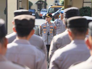 Situasi Aman Jadi Prioritas, Polres Kediri Kota Gelar Apel Siaga Hari Buruh