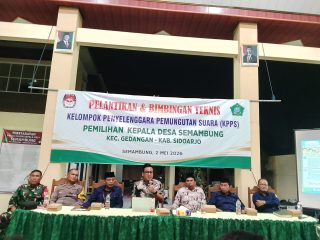 Penuh Semangat Kebersamaan, KPPS Semambung Dilantik dan Dibekali Bimtek untuk Sukseskan Pilkades 2026 yang Aman dan Bermartabat