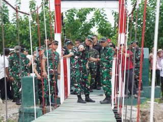 Pangdam V/Brawijaya Tinjau Pembangunan Yonif TP Kesatria Joyoboyo dan Infrastruktur Strategis Kediri