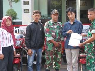 Kodim Tulungagung Salurkan 28 Motor Roda Tiga untuk Koperasi Merah Putih