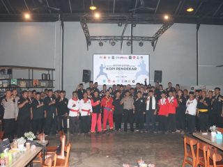 Polres Madiun Kota Perkuat Komitmen Jogo Jatim Lewat Kopi Pendekar