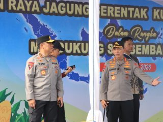 Polri Bersama Petani Jagung Tuban Bersiap Sambut Kehadiran Presiden RI pada Panen Raya