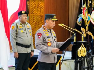 Kapolri Pimpin Pelantikan dan Sertijab Sejumlah PJU Mabes Polri dan Kapolda