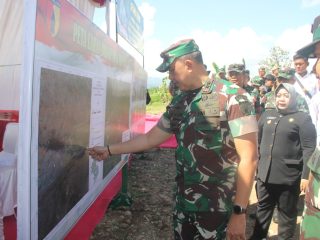 Pangdam Rudy Tinjau Sejumlah Lokasi Satuan Teritorial Pembangunan di Madiun Raya