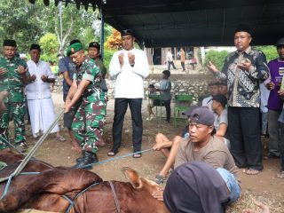 Tak Sekadar Kurban, Dandim Tulungagung Bangun Kedekatan dengan Warga Ngepoh