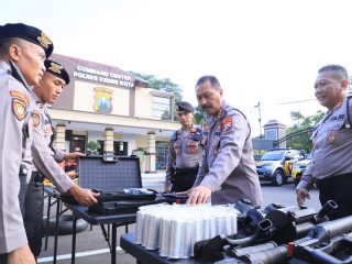 Polisi Humanis Jadi Penekanan Utama Supervisi Ditsamapta Polda Jatim di Kediri Kota