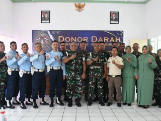 Donor Darah HUT ke-80 Pomad di Madiun