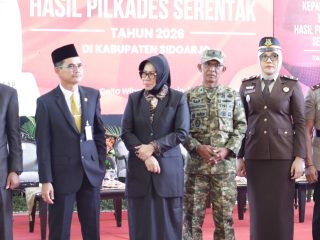 Kasdim 0816/Sidoarjo Hadiri Pelantikan Kades Terpilih, Perkuat Komitmen Membangun Desa