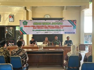 Sertijab Tiga Kepala Desa di Krian Berlangsung Tertib, Perkuat Tata Kelola Pemerintahan dan Sinergi Membangun Desa