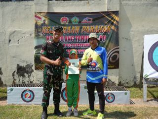 HUT Ke-60 Korem 084/BJ, Kodim 0816/Sidoarjo Ukir Prestasi dalam Lomba Panahan