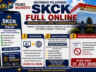 Polres Mojokerto Resmi Alihkan Pelayanan SKCK Menjadi Full Online Melalui POLRI SuperApp