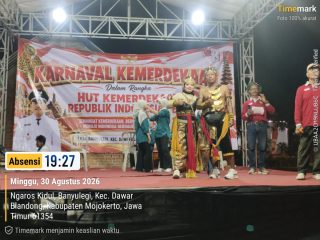 Peringati HUT ke-81 Kemerdekaan RI, Desa Ngaros kidul Gelar Karnaval.