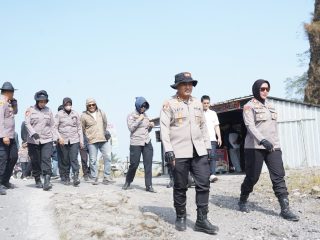 Cegah Karhutla, Polres Kediri Siagakan Ratusan Personel Gabungan di Lereng Kelud