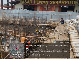 Pembangunan IPAL Pasar Hewan Sekar Putih Kota Mojokerto Berjalan Baik, Penerapan K3 Jadi Perhatian