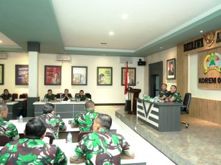Korem 081/DSJ Terima Tim Pengawas Audit Kinerja Itjenad