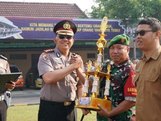 Satkamling Aktif, Kamtibmas Kondusif: Kapolres Mojokerto Kota Berikan Penghargaan kepada Para Pemenang lomba pos satkamling
