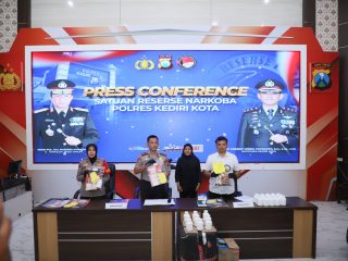 Polres Kediri Kota Ungkap 19 Kasus Narkoba, 21 Tersangka Diamankan dan 642 Gram Sabu Disita