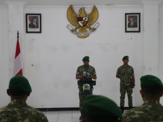 Dandim Tulungagung Pimpin Laporan Korps Kenaikan Pangkat 50 Prajurit