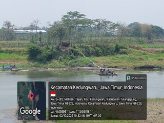 Diduga Tambang Pasir Ilegal di Sungai Brantas Tulungagung Dikelola 4 Pengusaha, Warga Soroti Lemahnya Pengawasan*