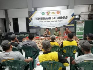 Perkuat Keamanan Desa, Babinsa Waru Dukung Pembinaan Satlinmas Janti